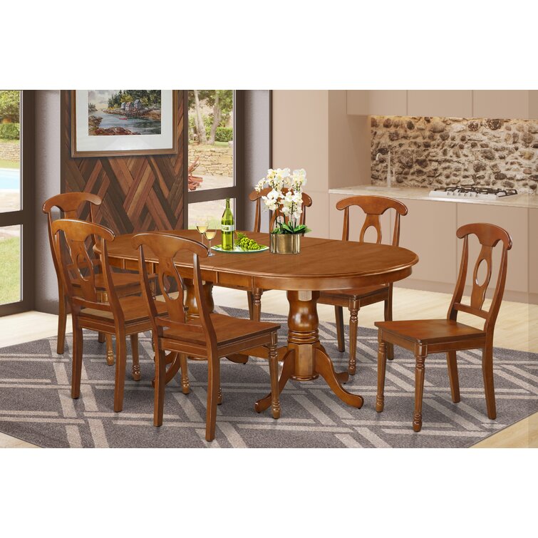 Lark Manor Ruhlman Butterfly Leaf Solid Wood Dining Set And Reviews Wayfair 9254